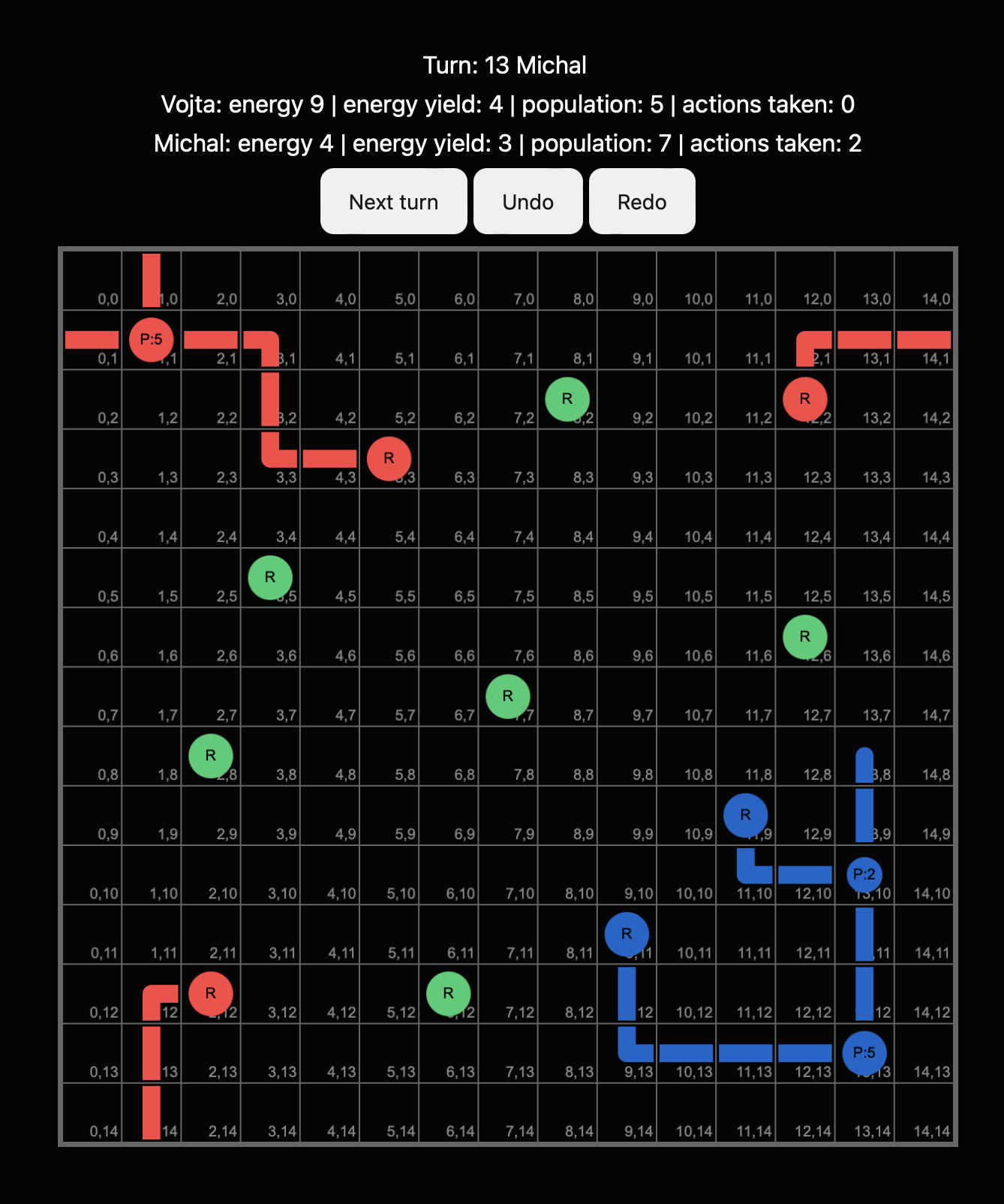 game interface